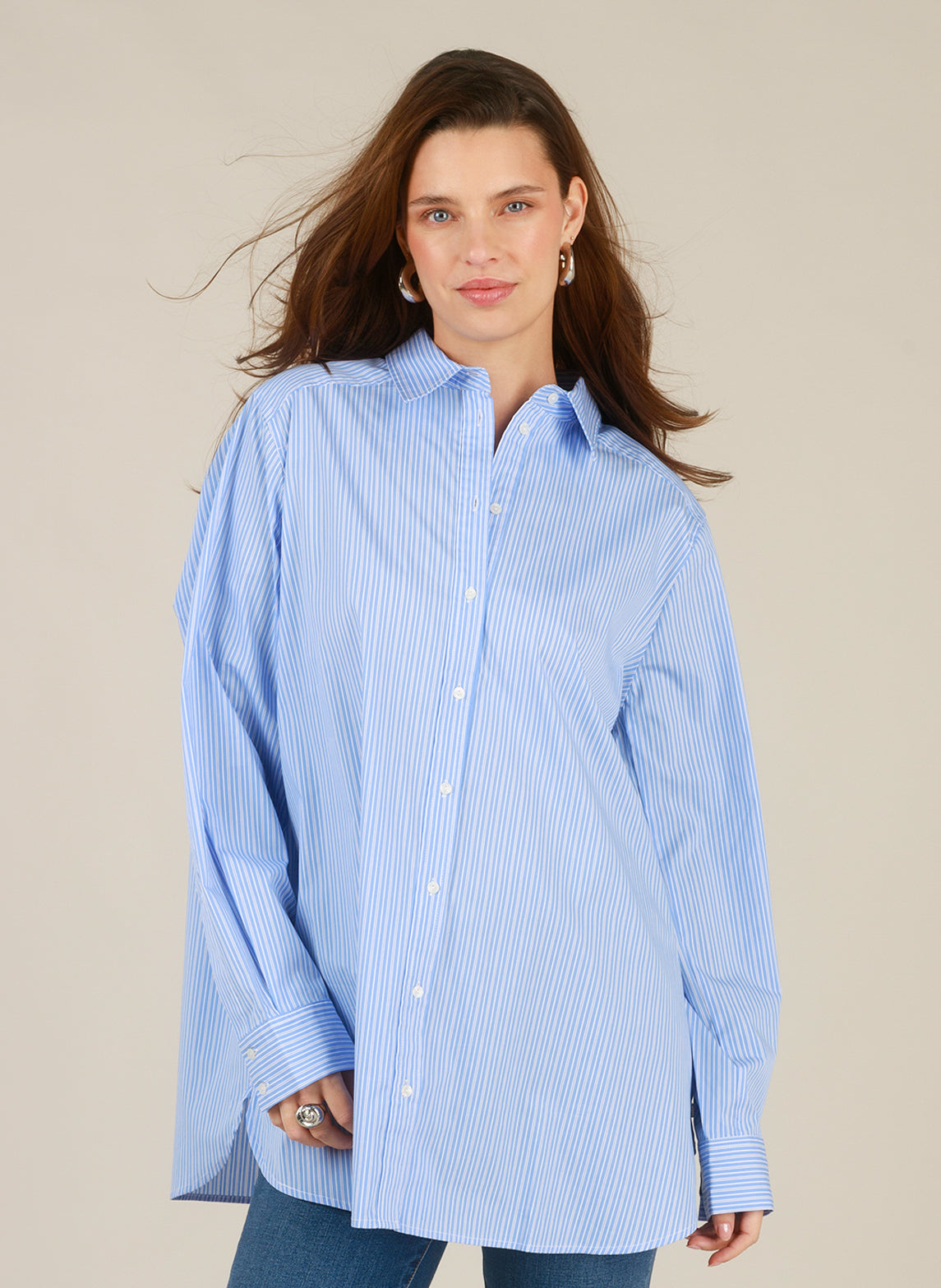 Rae Essential | Off-White/Uniform Bl
