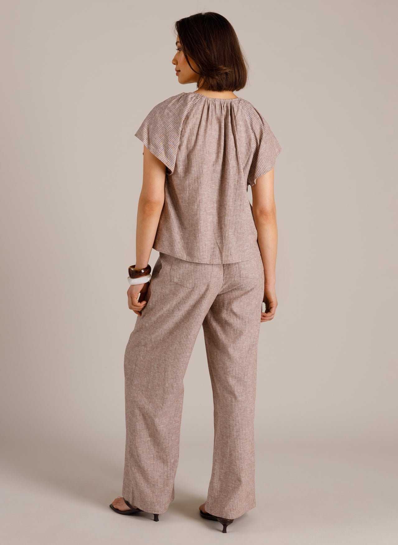 Manon | Coffee Brown/Off Whi