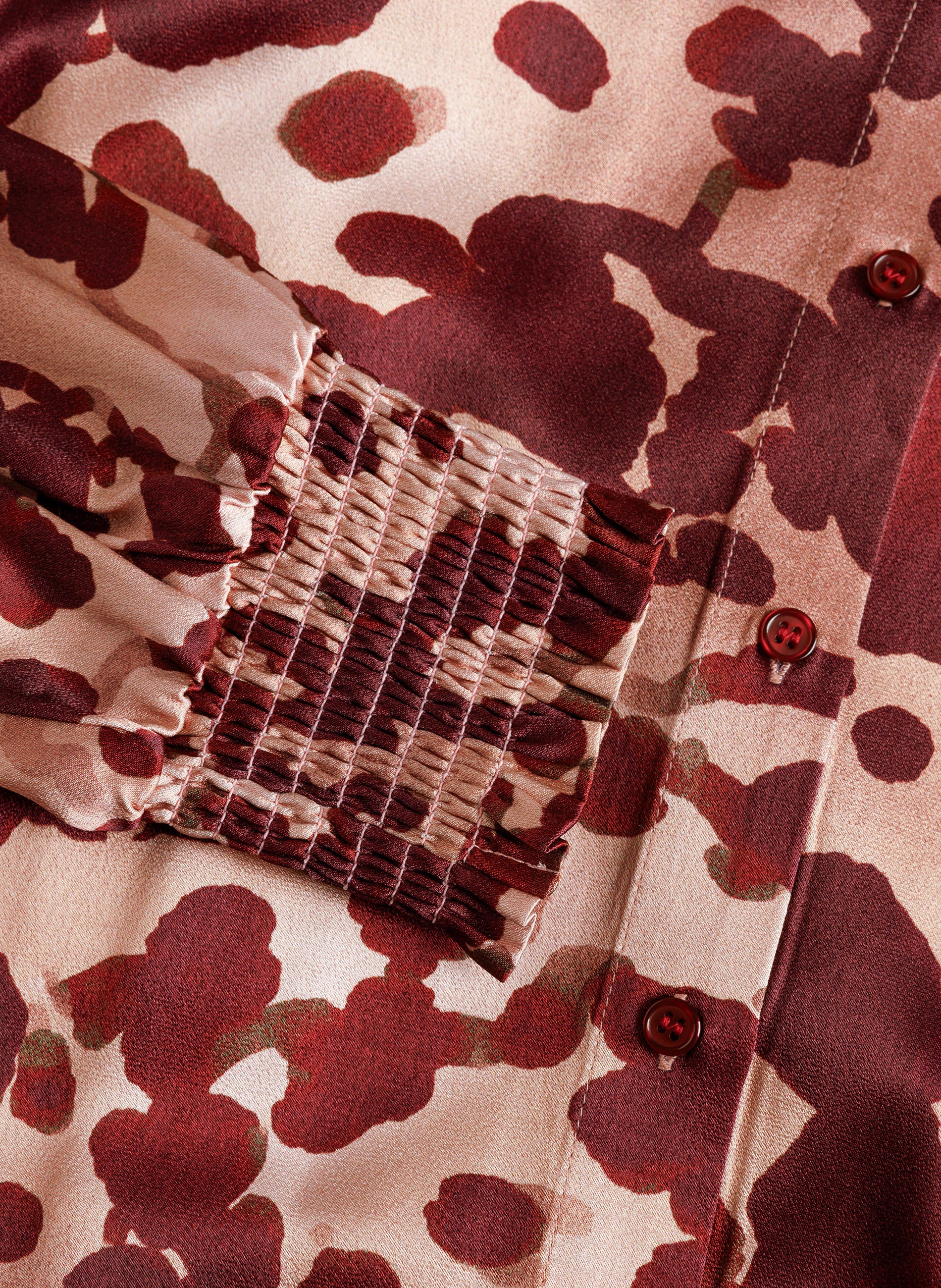 Solenne | Wine Red/Multi Colou