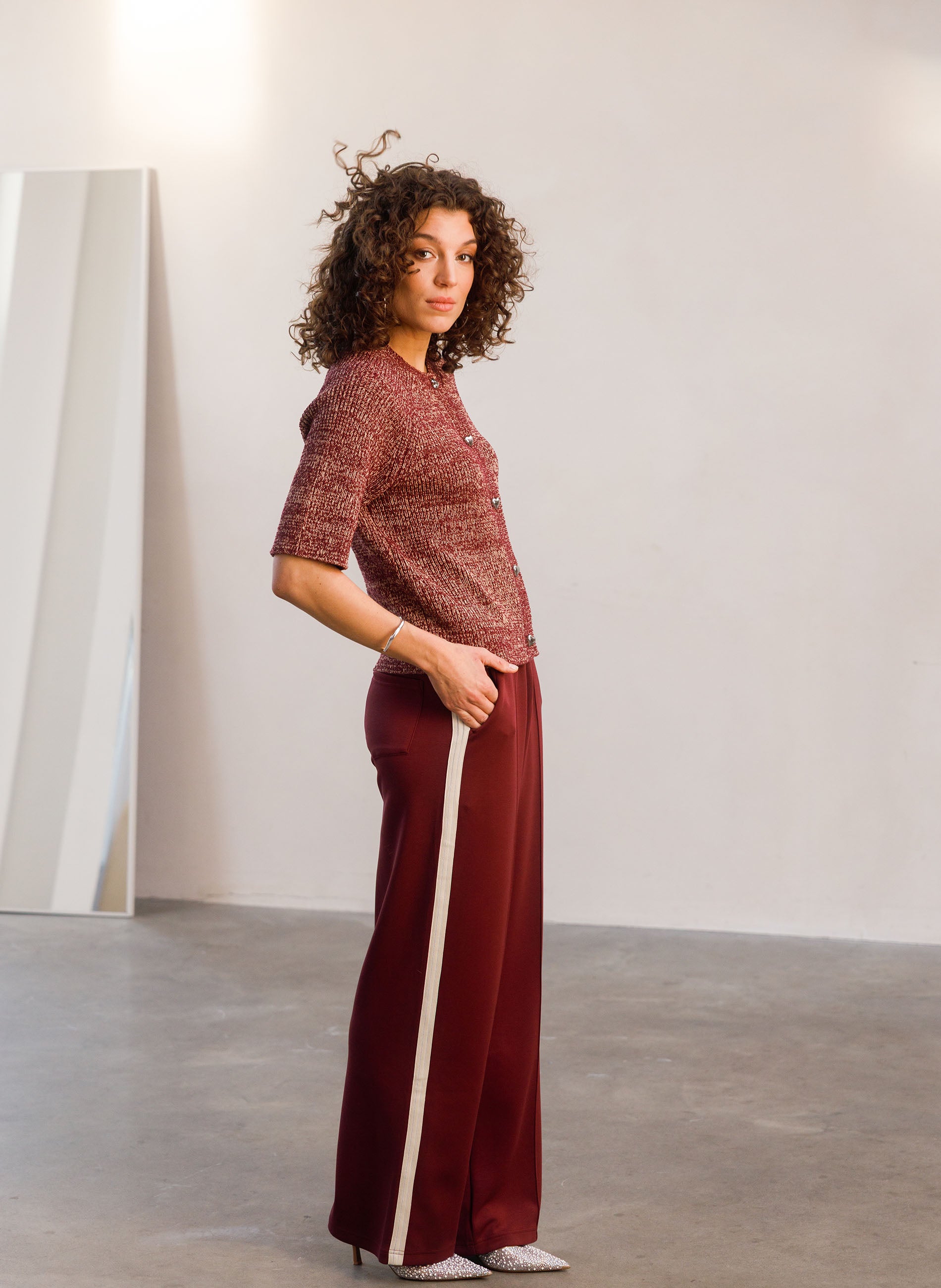 Ilma Essential | Wine Red/Beige Cream