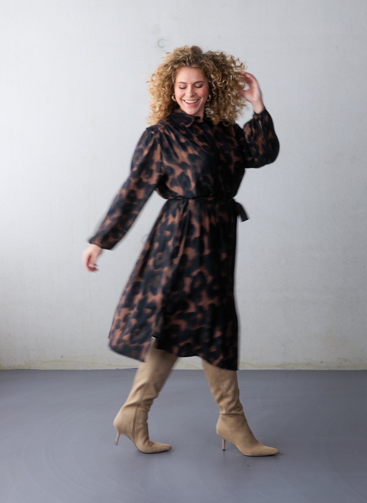 Graciela | Warm Taupe/Multi-C