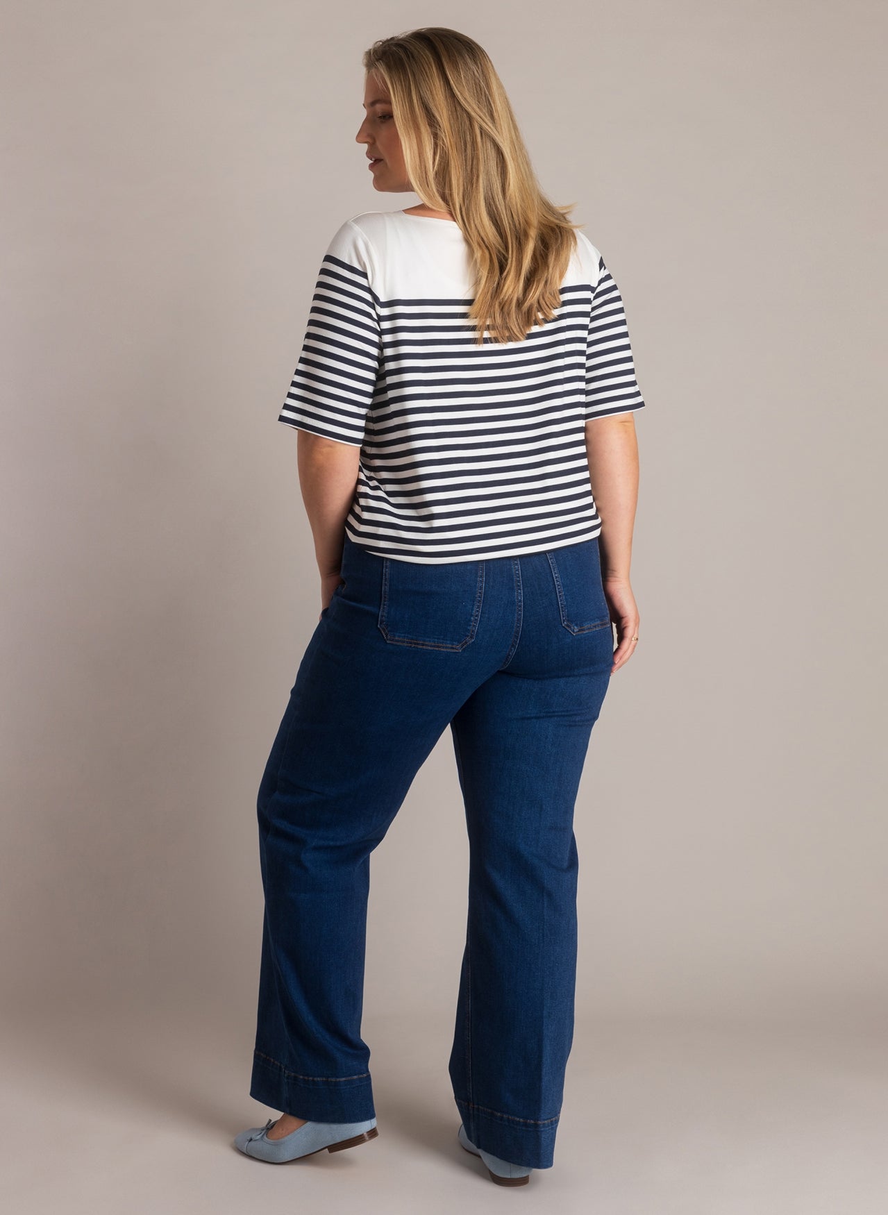 Jamila | Off White/Navy