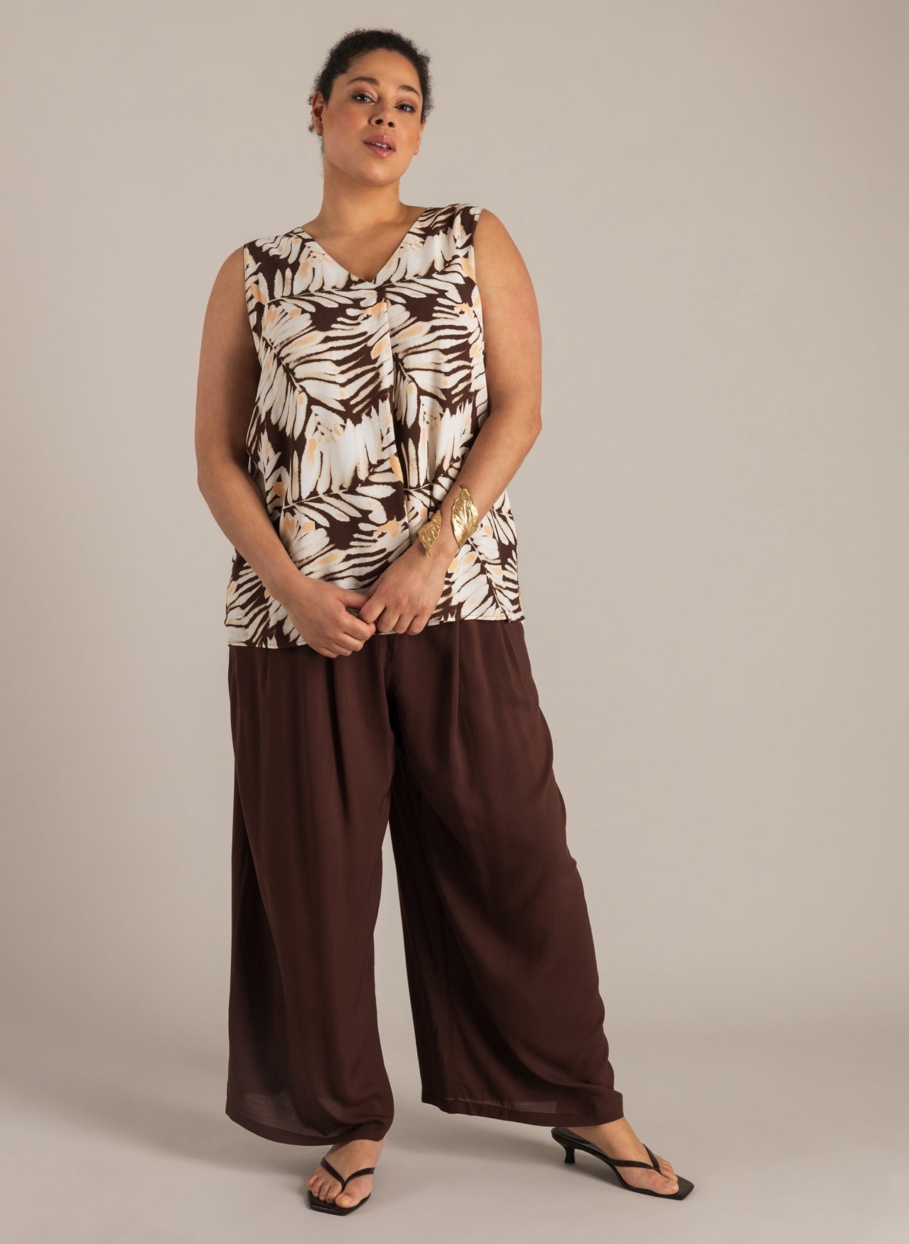 Nicoline | Coffee Brown/Multi-C