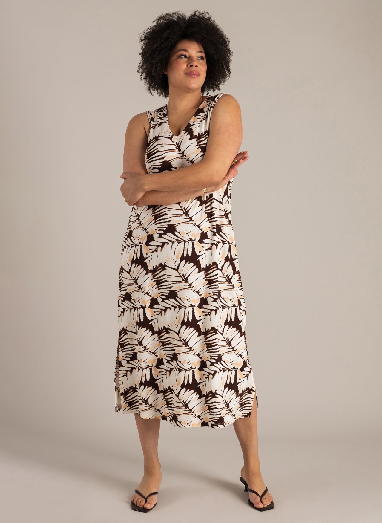 Nissa | Coffee Brown/Multi-C