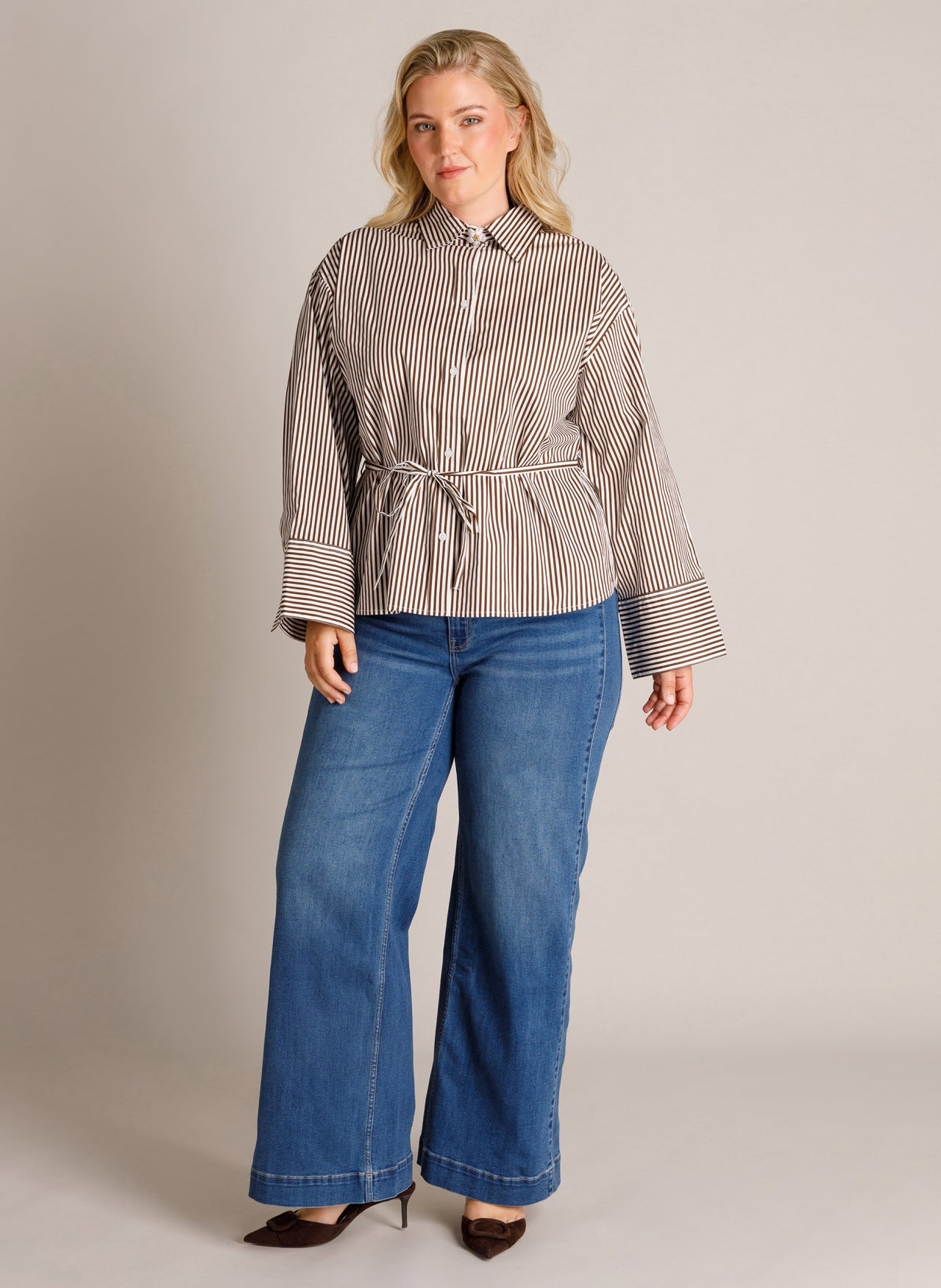 Talina | Mocca Brown/Off Whit