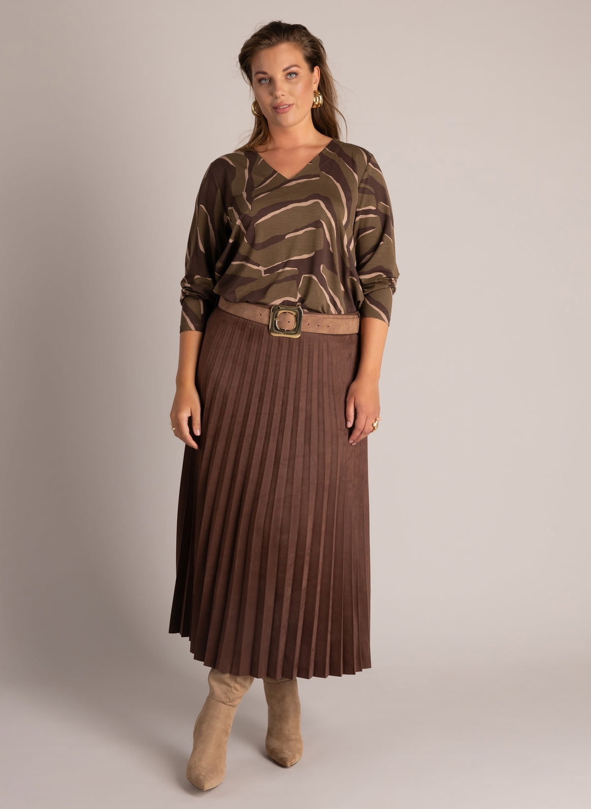 Vilma | Brown/Olive Green
