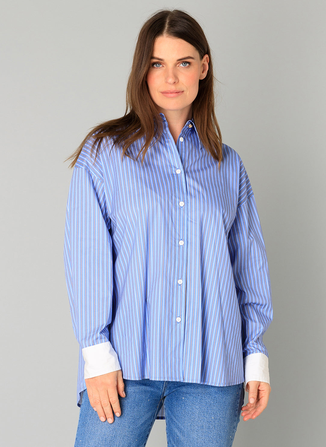 Benedikte | French Blue/Multi-Co