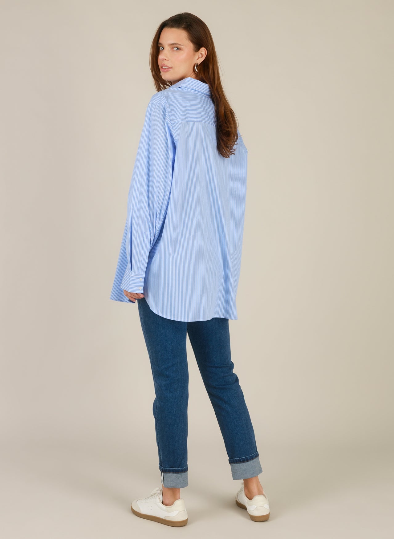 Rae Essential | Off-White/Uniform Bl