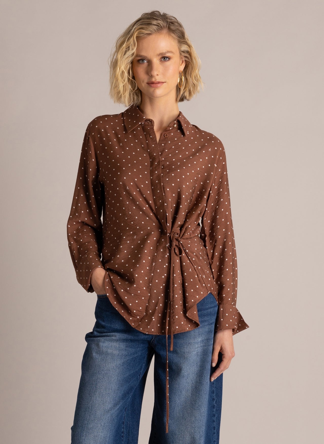 Samira | Mocca Brown/Off Whit