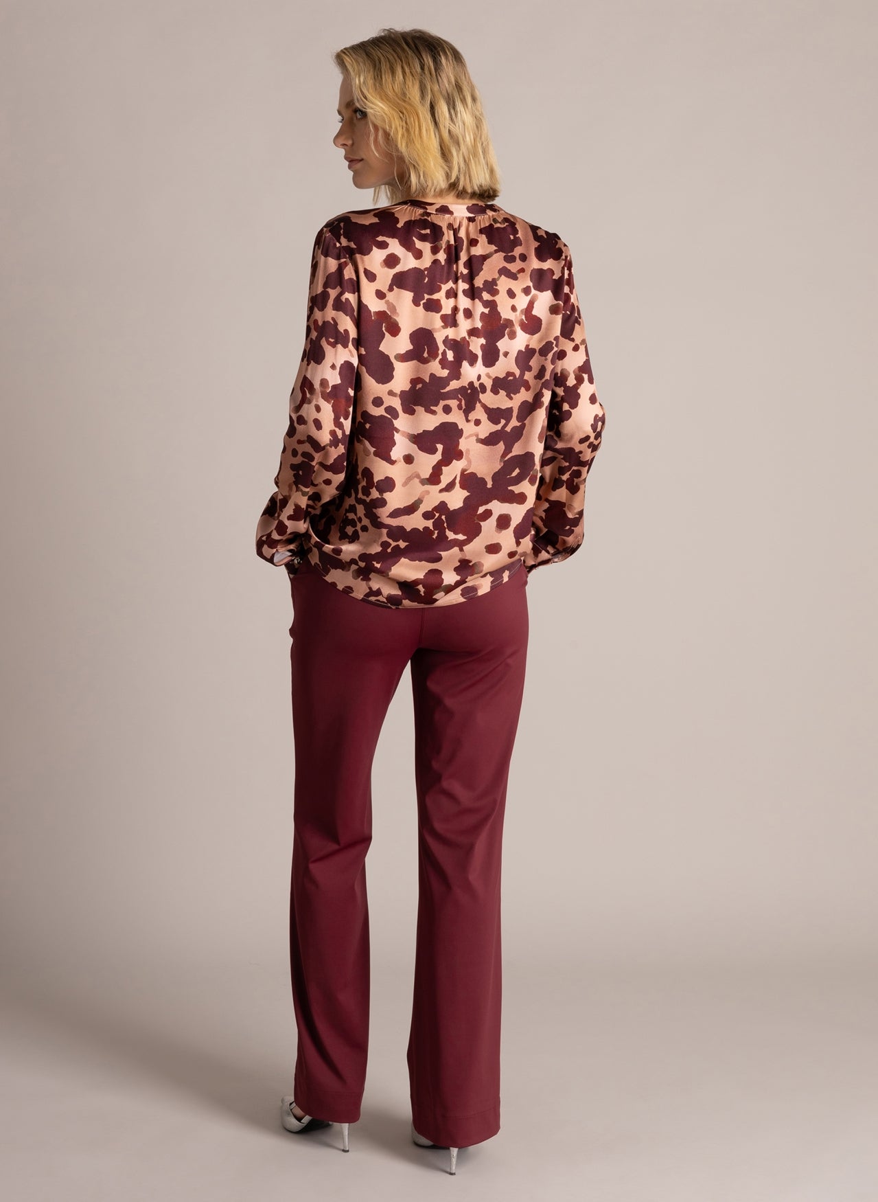 Saffira | Wine Red/Multi Colou