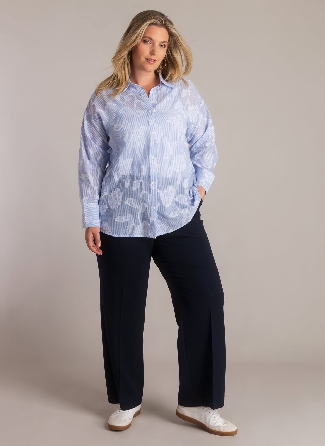 Jonna | Off White/Uniform Bl