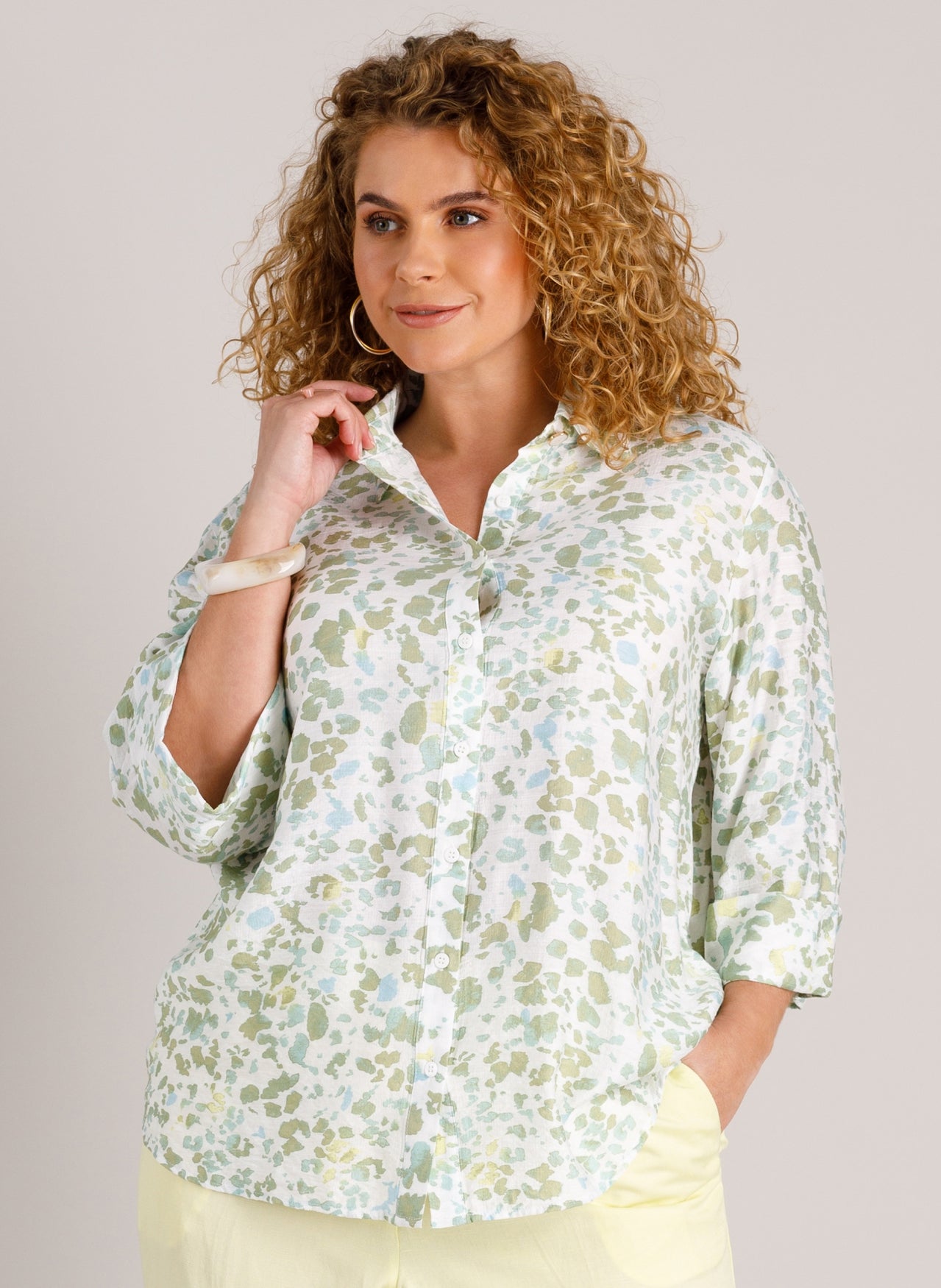 Loredana | Pastel Green/Multi C