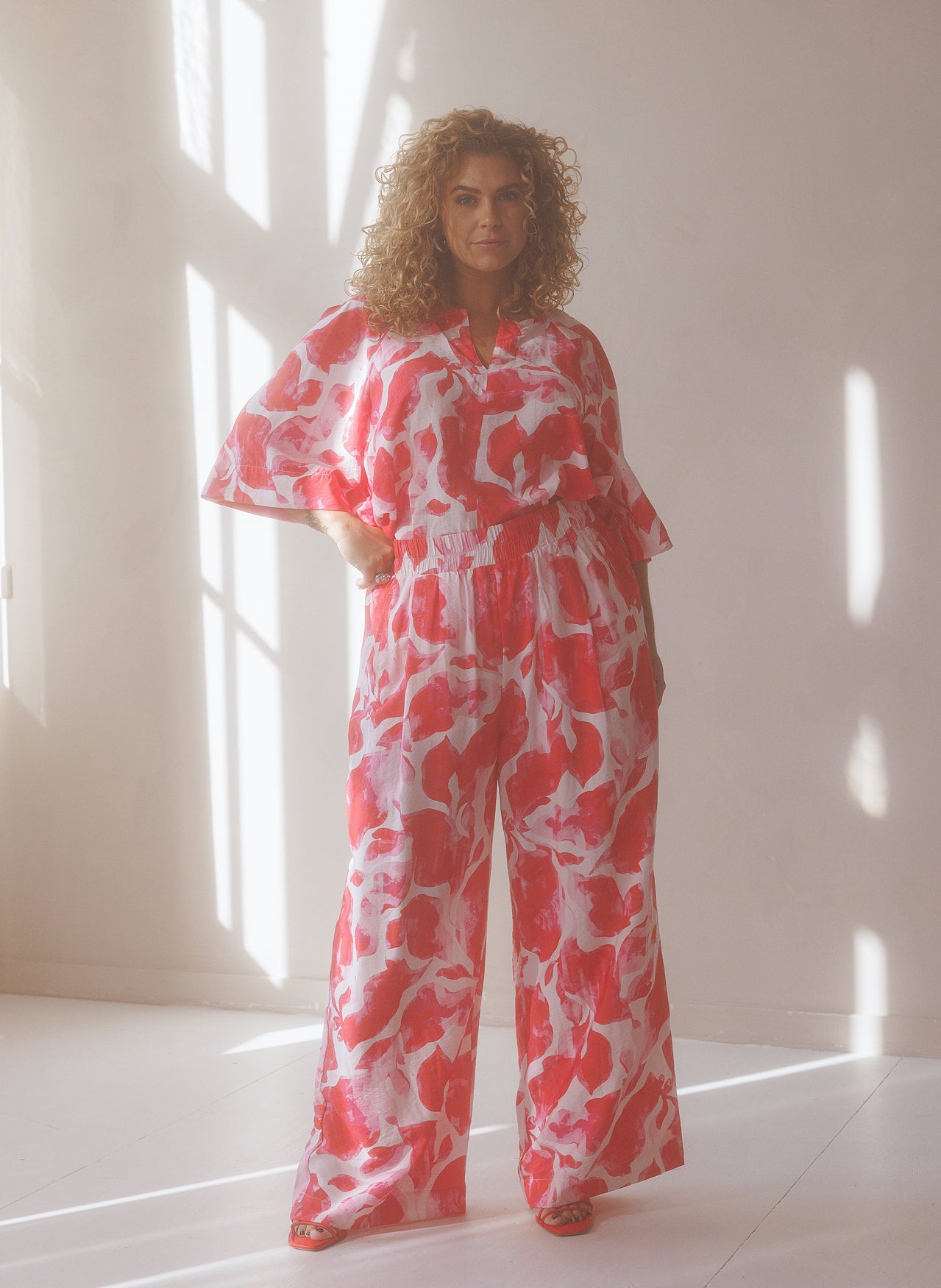Nelle | Bright Pink/Multi Co