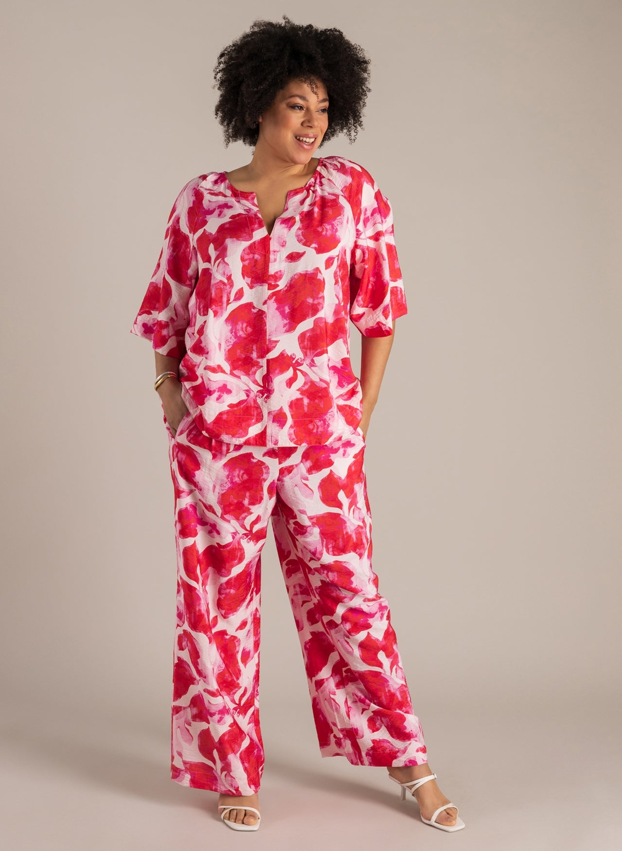 Nelle | Bright Pink/Multi Co