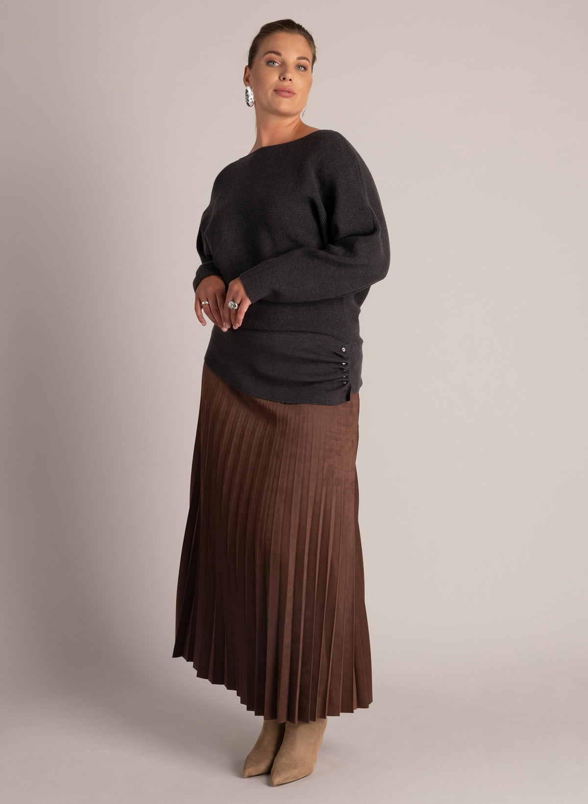 Veronika | Dark Grey/Melange