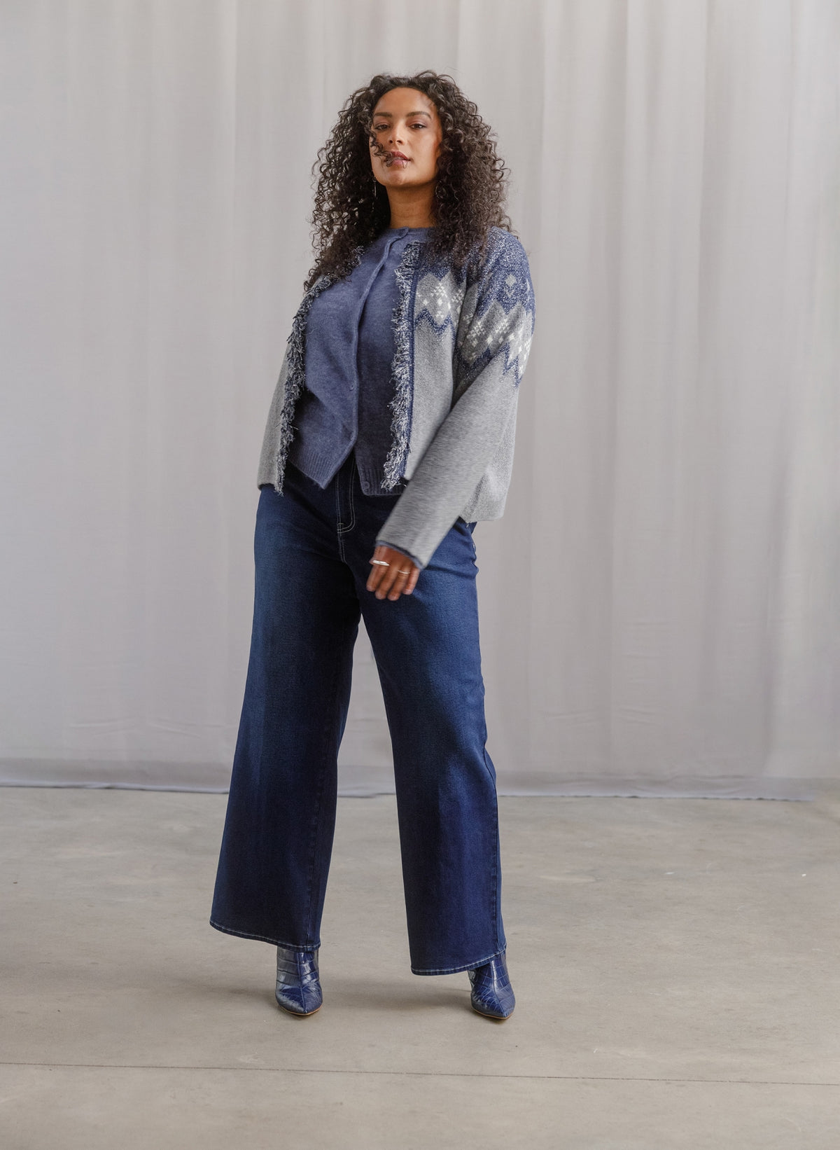 Vildaine | Dark Blue/Mid Grey M