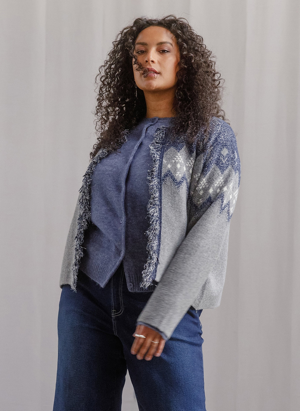 Vildaine | Dark Blue/Mid Grey M